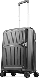 VIP Locus-Max 55cm, 8 Wheel Hard Trolley ,Jet Black, LOCUSMAX55BLK